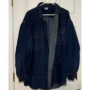 Black Stallion FR men’s denim‎ long sleeve shirt. Size 3X